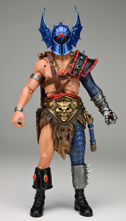 NECA Dungeons and Dragons Warduke 7-Inch Action Figure - Plastic, As Shown, Model 52271, Includes Longsword, Flame Effect, and Accessories