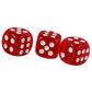 Yiotfandoll 10PCS Polyhedral Dice D6 Dice 16mm Acrylic Dice Game Dice for RPG MTG DND Dice Table Games (Transparent Red)