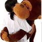 Joyfay 43" Giant Monkey Gorilla Plush Toy - Brown, 100% New Materials, Model JFTOY00047
