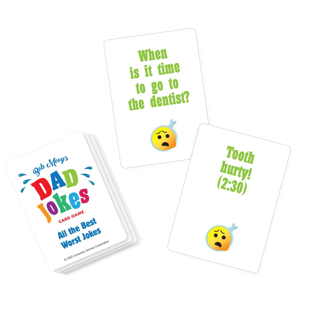 University Games, Bob Moog'S Dad Jokes Matching Card Game, Perfect For Game Night, For Ages 8 And Up, 2-6 Players