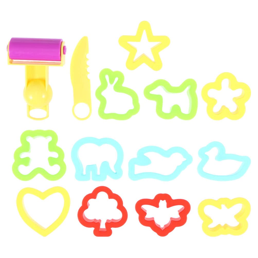 Nimmz Collection 28Pcs Clay Dough Cutters Molds Plasticine Clay Mold Sets Toddlers Art Supplies For Kids Crafts