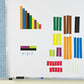 Learning Resources Magnetic Cuisenaire Rods, Early Match Concepts, School Supplies, Multicolor, 64 Pieces, Ages 5+