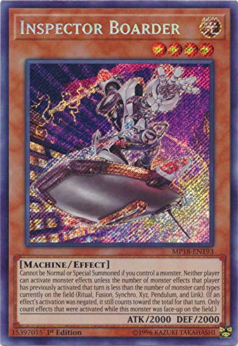 Inspector Boarder - Mp18-En193 - Secret Rare - 1St Edition