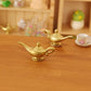 1Pc Gold 1/12 Miniature Aladdin Genie Lamp Decoration Accessories, Dollhouse Accessories, Dollhouse Decor