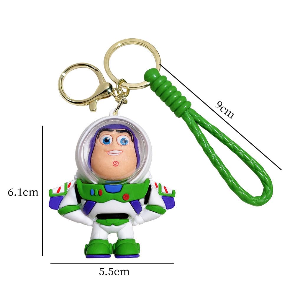 Toys Story Figure 6-Pack Toy Includes Woody Jessie Alien Lotso Buzz Lightyear Cartoon Pendant Doll Kids Toy Gift (Toys Story 6 P
