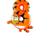 Shopping Time Jungle Animal 8 Number Foil Balloon  16 Inch