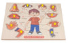 SMEI Human Body Parts Learning Toys Puzzles for Kids Toddler | Wooden Puzzles for Children 35 Years Old Preschool Game for Lear