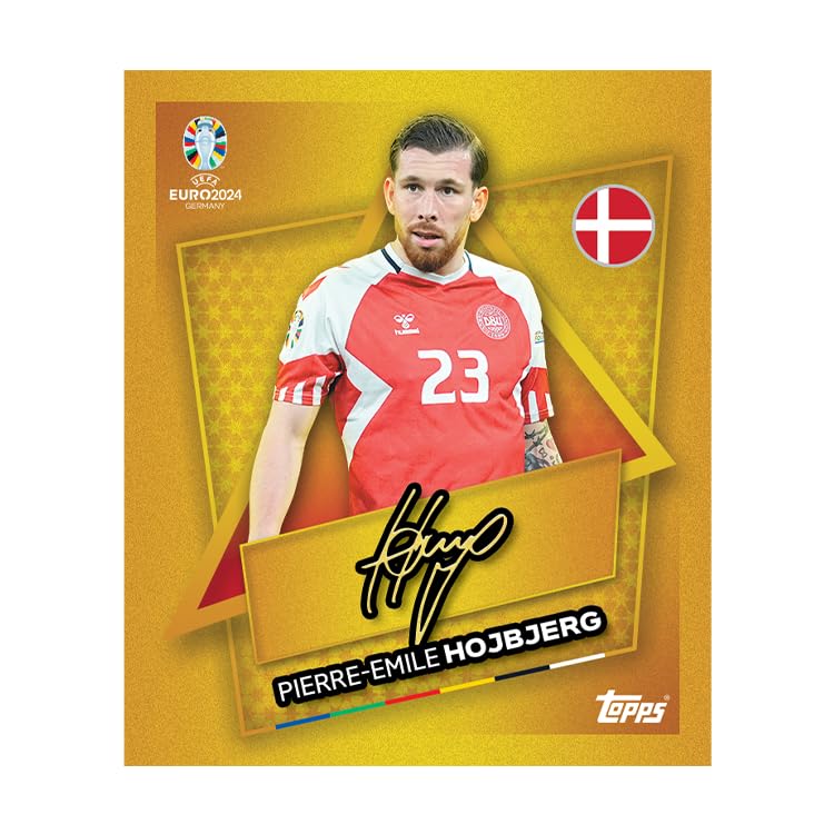 Topps Official Euro 2024 Sticker Collection - Mega Eco Box - Contains 87 Euro 2024 Stickers, 2 Parallel Stickers Plus 1 Gold Signature Series Sticker.