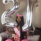 60 Balloon Number, Silver Number 60Th Birthday Balloons 40 Inch, 60 Years Old Silver Birthday Decorations For Men Women, 60Th An