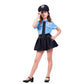 Pgond Police Officer Girls Unform Party Costume (4-6 Years)