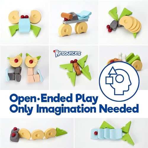 Taksa Toys Nature-Inspired Educational Unique Stem Toys Premium Stacking Blocks Preschool Resources For Kids Building Activities, Montessori Toys For 3 4 5 6 7+ Year Old Learning Game Fun Pack 36 Pcs