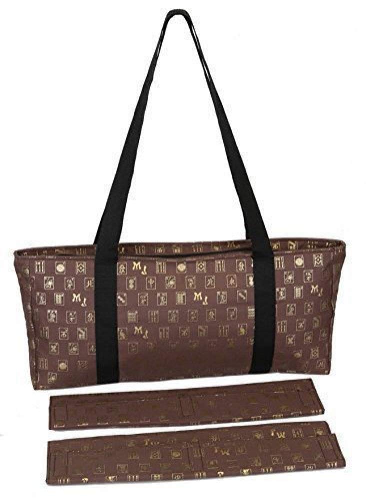 Mah Jongg Direct Set Soft Carrying Case (Case Only), Brown/Gold