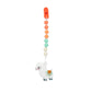 Nuby All Silicone Teether With Bonus Silicone Pacifinder With Clip - 3+ Months, 1Pk, Assorted Neutral Designs