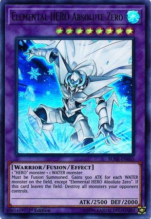 Yu-Gi-Oh! - Elemental Hero Absolute Zero - Blhr-En065 - Ultra Rare - 1St Edition - Battles Of Legend: Hero 'S Revenge