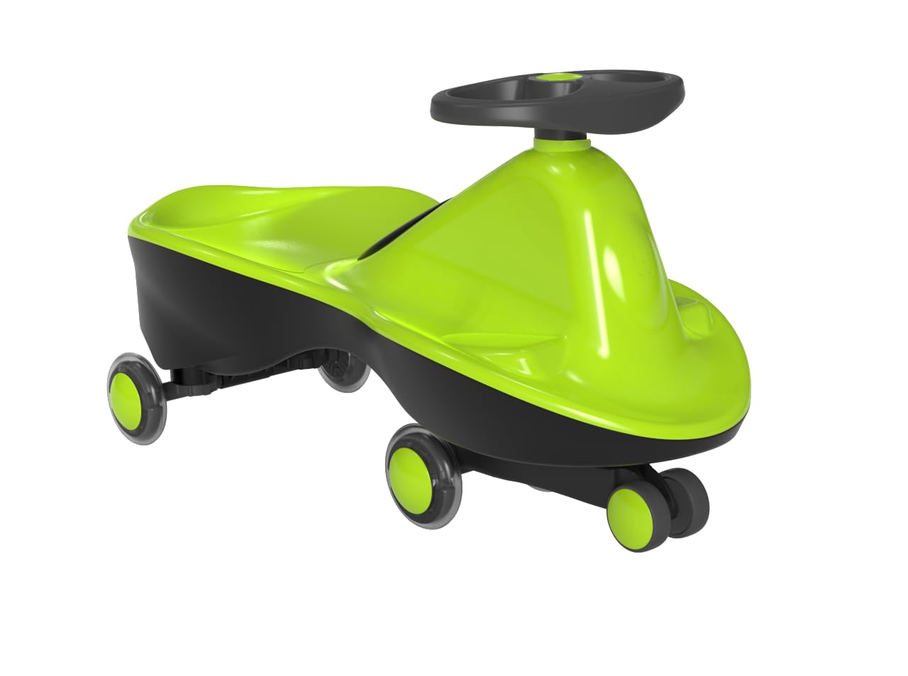 Joybay Sports Collection Premium Led-Wheel Swing Car Ride On Toy (Apple Green, Come Fully Assembled)