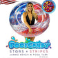 Stars And Stripes Pool Rafts (Jumbo Pool Tube, 48'', Stars & Stripes Inflatable Glitter Filled Swim Ring)