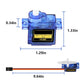 12PCS SG90 Micro Servo Motor, Dorhea Mini Servo SG90 9g Servo Kit for RC Helicopter Airplane Car Boat Robot Arm/Hand/Walking/Ser