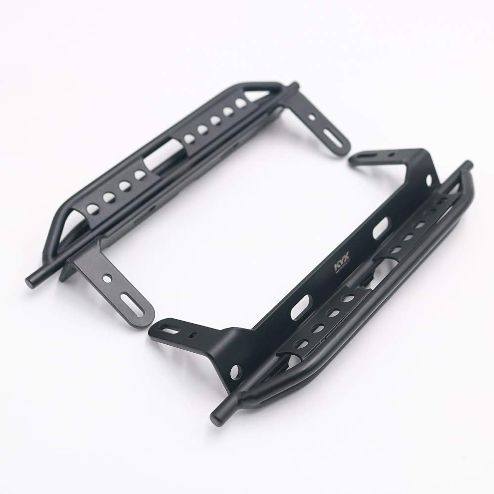 KYX Racing Metal Side Step Running Boards Foot-Plate for 1/10 RC Crawler TRX-4 (Alloy)
