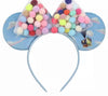 CL GIFT UP Minnie Ears, Flower Minnie Ears, Balloon minnie ears, Purple Sparkle Mouse Ears (UP)
