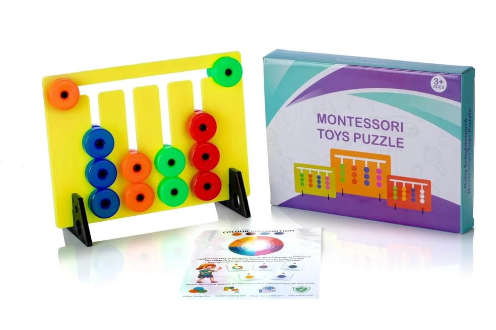 Shuttle Art Montessori Slide Puzzles Brain Game For Kids Boys Girls Age 3+ Year Baby Activity Toys Early Development And Learnin