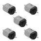 Fielect 5Pcs DC Motor 3V 11000RPM Micro Motor Mini Motor Electric Motor Round Shaft for RC Boat DIY Airplane Toys Model DIY Hobb