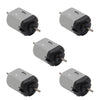 Fielect 5Pcs DC Motor 3V 11000RPM Micro Motor Mini Motor Electric Motor Round Shaft for RC Boat DIY Airplane Toys Model DIY Hobb