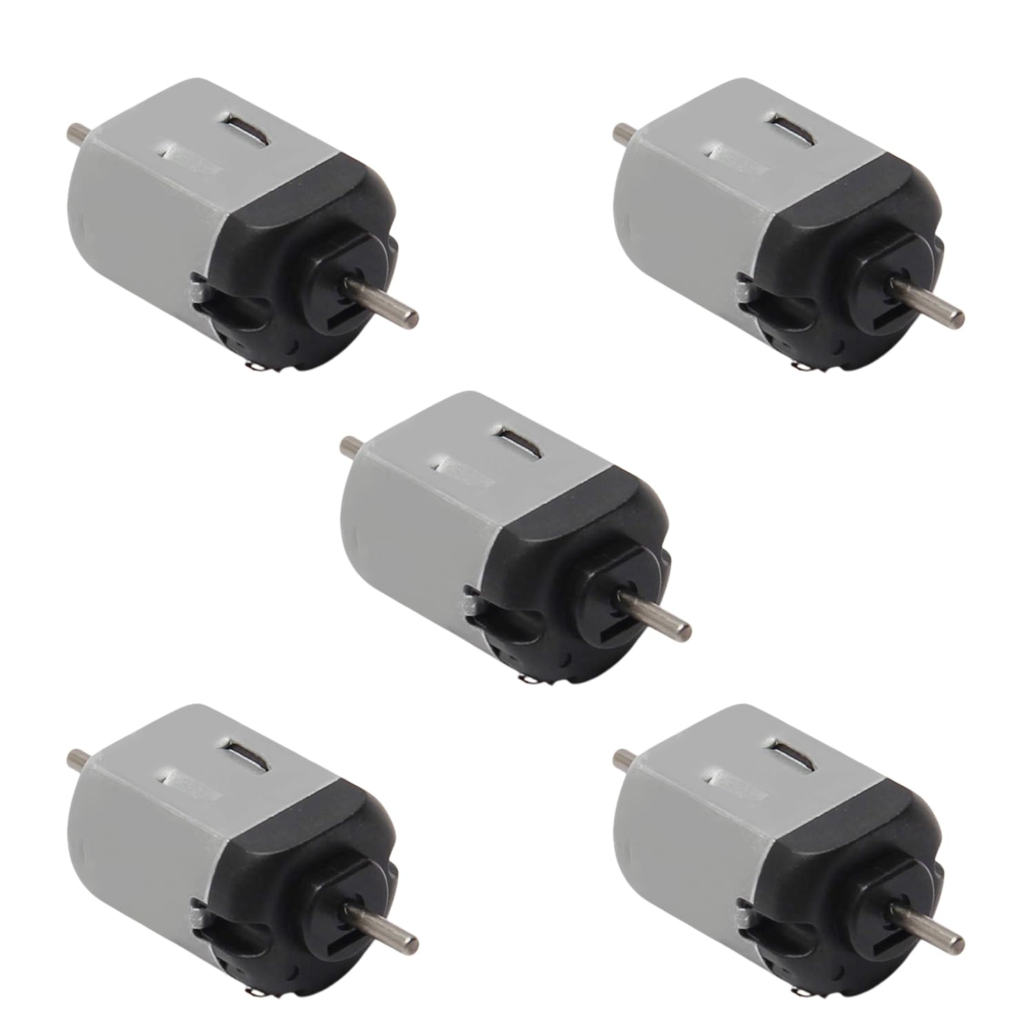 Fielect 5Pcs DC Motor 3V 11000RPM Micro Motor Mini Motor Electric Motor Round Shaft for RC Boat DIY Airplane Toys Model DIY Hobb