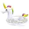 New Baby Swimming Pool Floats For Toddler Kids 0-8 Years Under 44Lb, Inflatable Swim Ring Water Raft With Seat And Handle For Summer Beach Outdoor Children Infant Bath Toys (White Unicorn)