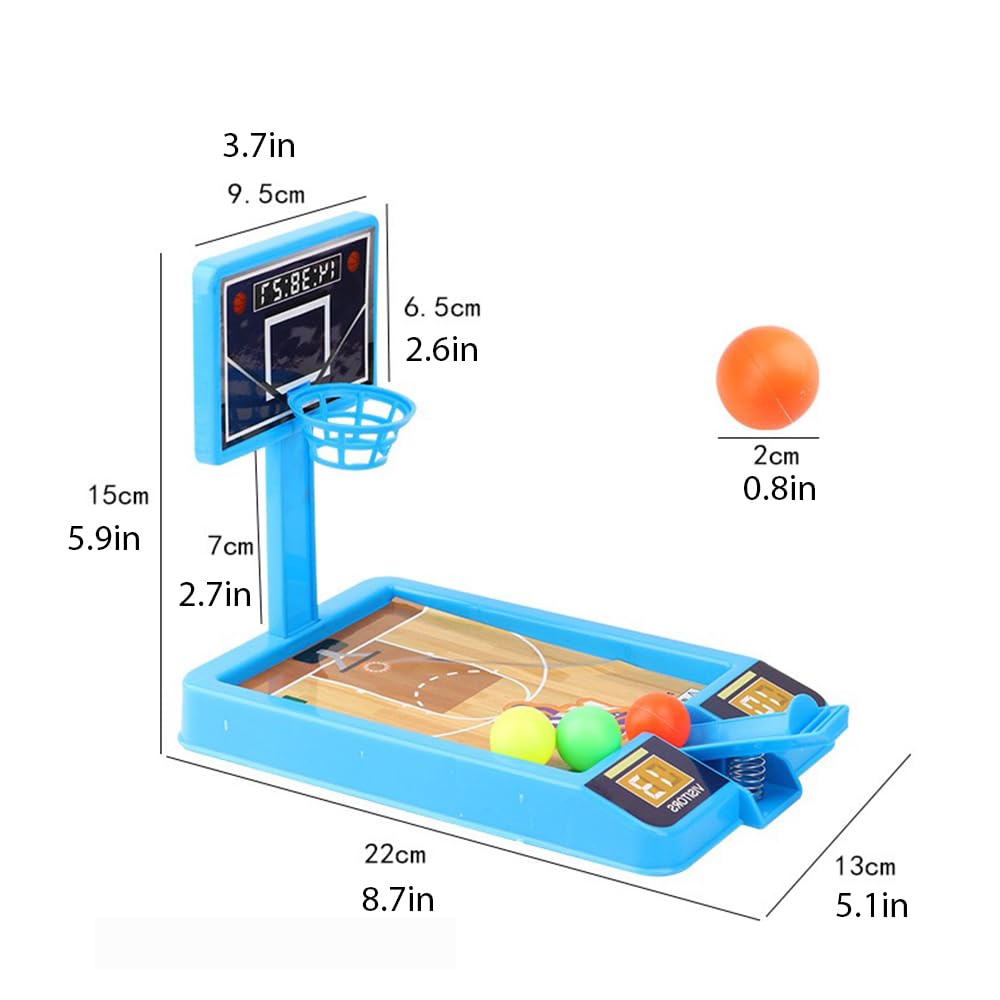 2 PACK Basketball Game Toys  Tabletop Basketball Shooting Game for Kids and mature-themeds  Desk Games for Office for mature-themed to Reduce Stress  Basketball Party Favors Classroom Prizes for Boys Girls