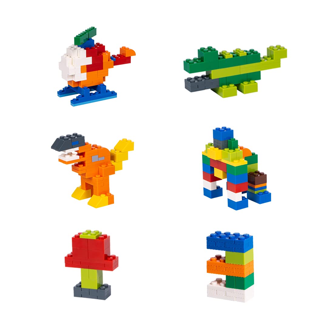 Unirolic Classic Building Bricks Set, 500 Pieces Basic Building Blocks, Stem Creative Compatible With All Major Brands, Ideal Educational Toy For Kids Teens