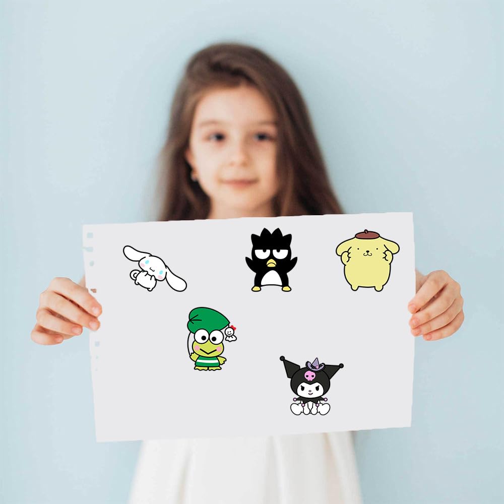 Cute Anime Stickers For Kids, 24 Sheets Make Your Own Cartoon Anime Stickers, Make A Face Stickers For Teens Girls Boys, Classro