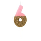 Talking Tables Bday 6 Birthday Candle Cake Topper, Height 8cm, 3, Pink, BDAY-CANDLE-6