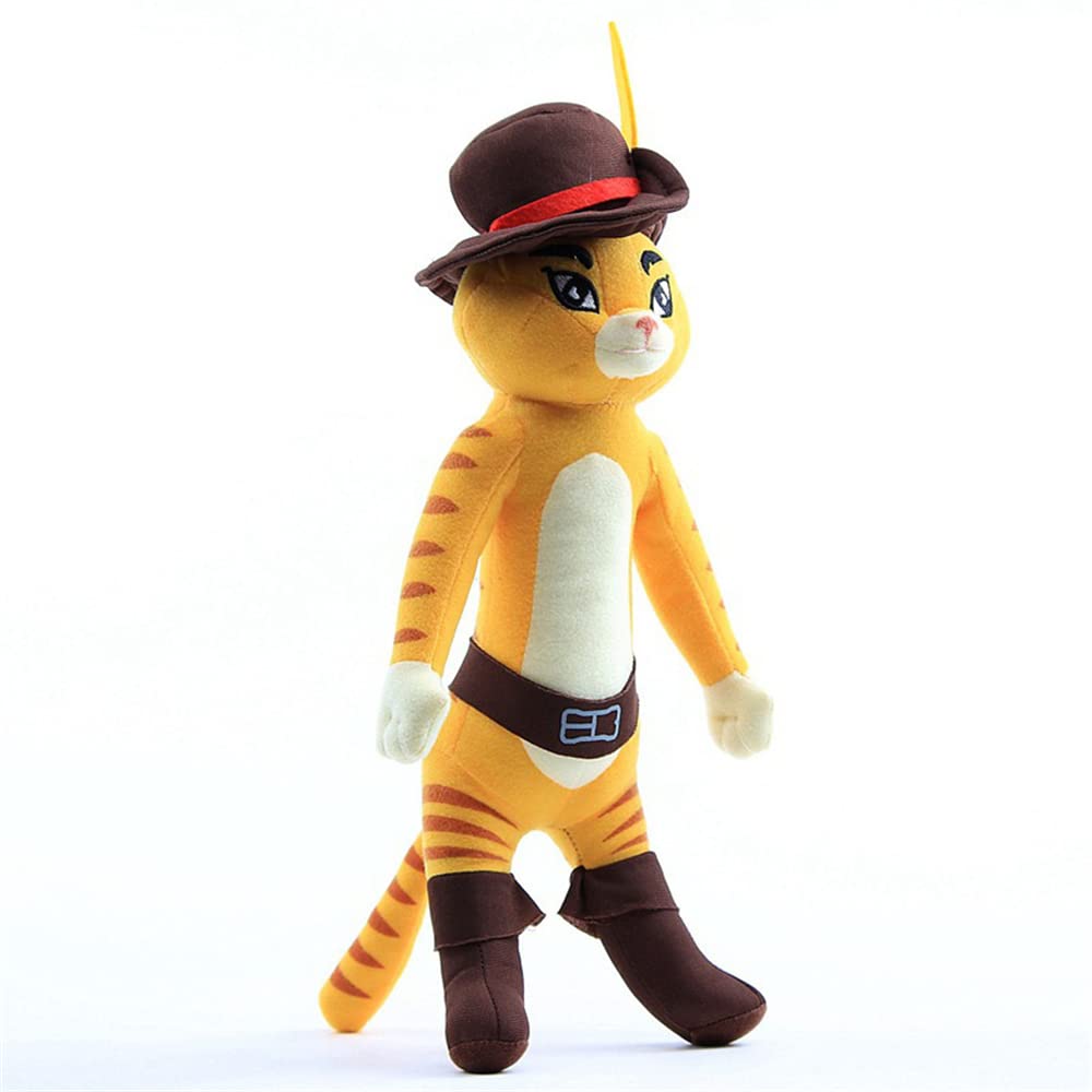 Secretcastle Yellow Cat Plush Toys Soft Paws Plush Toy 14'' For Family Friends (Yellow)