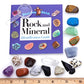 Dancing Bear -15 Pc Rock & Mineral Collection With Collector Box/Display Case, Id Sheet, Rock Book, Magnifying Glass, Beginner S
