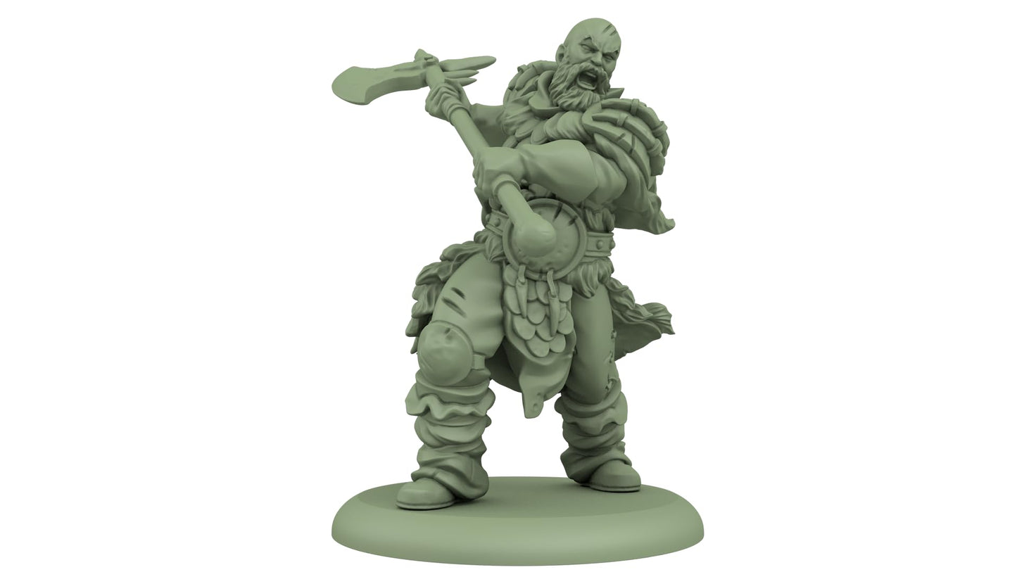 CMON SIF Free Folk Thenn Warriors - Small Cardboard Miniatures, Model CMNSIF404, Various Colors