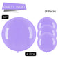 Partywoo Purple Large Balloons, 4 Pcs 36 Inch Balloons, Pastel Purple Big Balloons, Pale Purple Giant Balloons, Jumbo Balloons For Birthday Party Decorations, Baby Shower Decorations, Purple-Q10