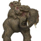 Ebros Small Wildlife Elephant Father And 2 Calves On Piggyback Playing Statue 5.25' Tall Resin Safari Elephants Family Figurine Sculpture Decor Gifts