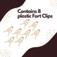 Ez Clipz- Kids Fort Building Kit- Large Fort Blanket And Clips To Attach To Furniture-Best Gift For Children-Indoor/Outdoor Fort By Pickle & Olive (Creme/Beige)