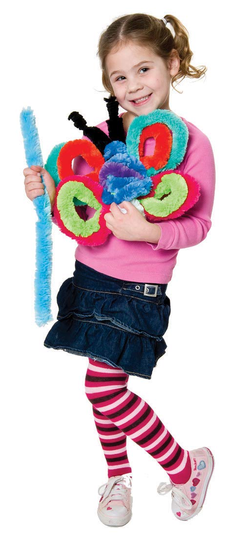Creativity Street Super Colossal Stems, Assorted Bright Hues, 18 x 35mm, 24 Pieces