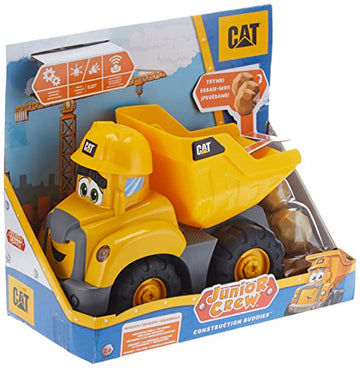 Cat Construction Buddies Preschool Dump Truck, Junior Crew Interactive, Moving, Lights & Sounds CAT ToysOfficial For Ages 2 and 