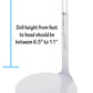 Kaiser Doll Stand 2001 - White Doll Stand For 6 1/2'' To 10'' Dolls And Action Figures (Best For 8'' Dolls)