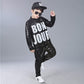 Lolanta Kids Dance Costume Boys Girls Sequins Hip Hop Clothes 80S 90S Outfits Shiny Dress Up Dancewear(Black,10-12)