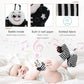 Wrist Rattle Foot Finder Sock for 0-36 Months Baby Boys and Girls, Newborn Baby Soft Hand & Feet Rattle 0-3 Years, Black and Whi