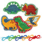 Stephen Joseph Lacing Cards, Dino Small