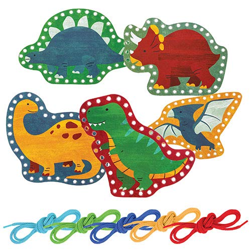 Stephen Joseph Lacing Cards, Dino Small