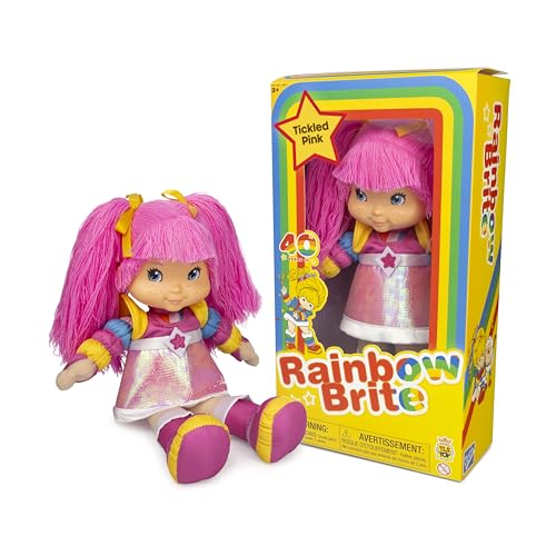 The Loyal Subjects Rainbow Brite 12-inch Tickled Pink Doll - Multicolored Plastic Collectible, Model PLSH12RBPIN01