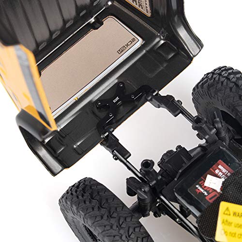 KYX Racing CNC Machined Aluminum Alloy Rear Body Mount Rear Bumper Mount Upgrades Parts Accessories for 1/24 RC Crawler Car Axia