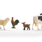 Schleich Farm World - Starter Set, Includes 4 X Collectible Toy Farm Animals, Cow, Sheep, Donkey Foal And Rooster Farm Animal To