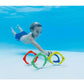 Intex Underwater Swimming Diving Pool Water Toy Rings 4 Pack, Multiple Colors