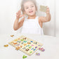Wooden Peg Puzzles For Toddlers, Alphabet Learning Toys, Baby Puzzles Alphabet Board For Kids, Preschool Knob Puzzle For Boys Girls, Chunky Abc Shape Puzzles For 2 3 4 Year Old